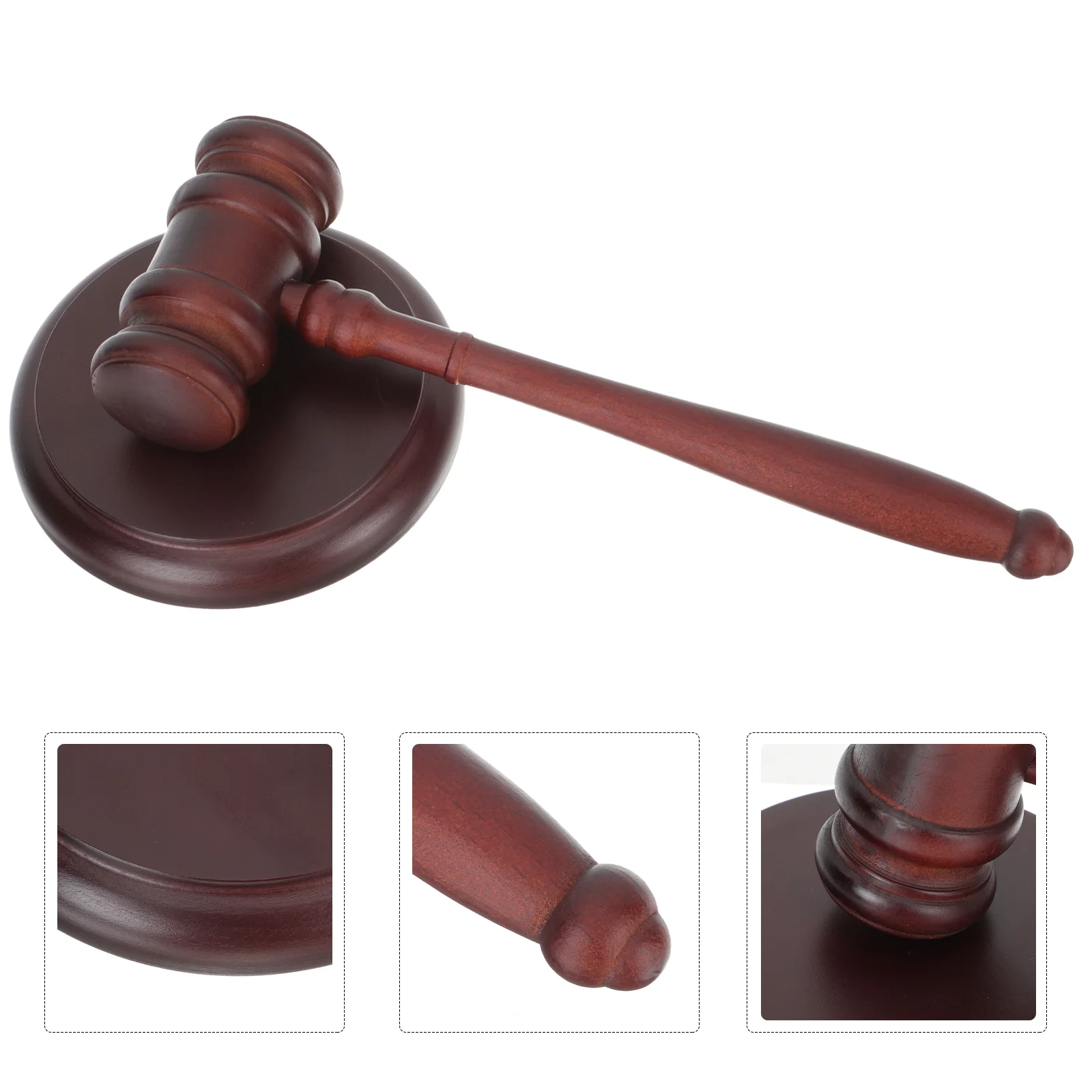 

Wood Toys Judge Hammer Wooden Gavel Official Gavels Judge's Auction Block Plaything Mini Role Student