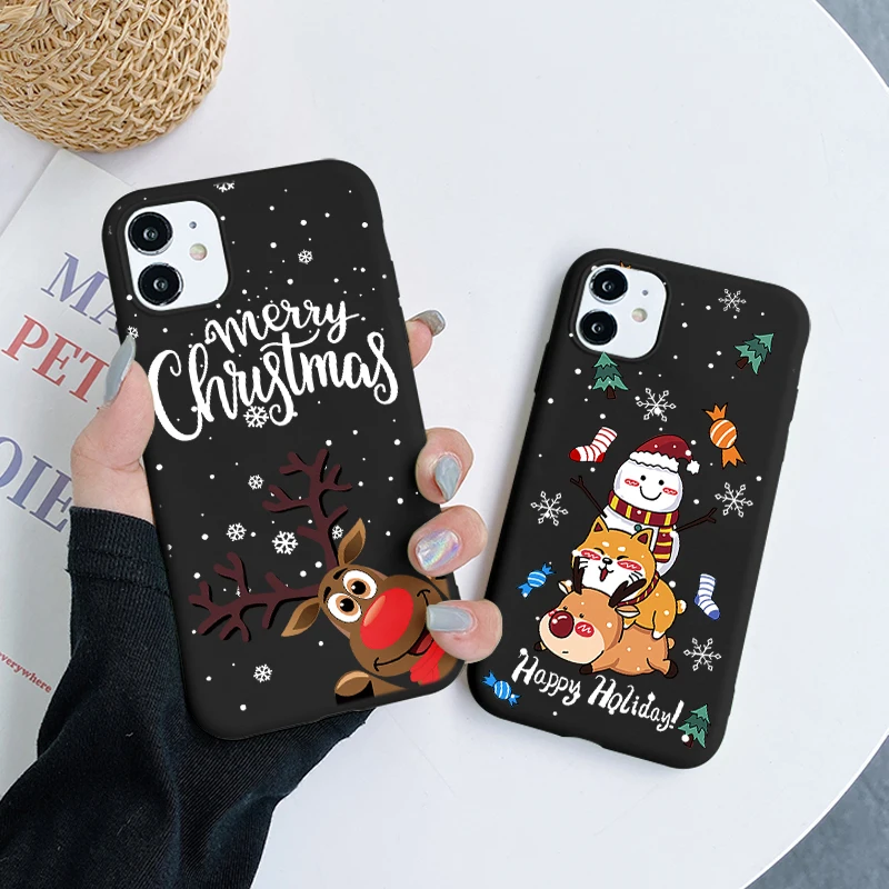 Милый Рождественский чехол для Huawei Honor X8 10 10i 50 Mate 20 9X 8X P40 P20 P30 Lite Pro Nova 8i 5T P Smart 2021 Y7 Y6