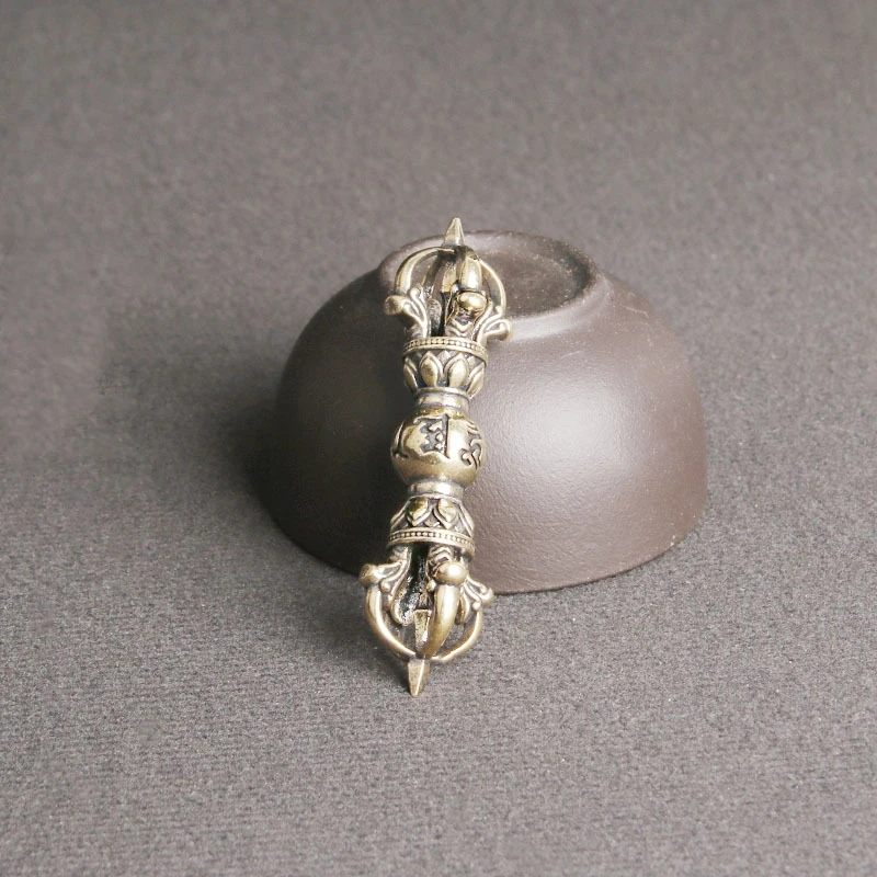 

Латунные шестисимвольные притчи фэн-шуй из фэншуй, украшения для дома, тибетские религиозные инструменты, пестики, фигурки, украшения