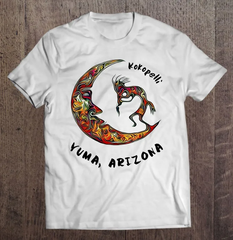 Футболки Yuma, Аризона, Кокопелли и раньше, Мужская футболка, Мужская футболка из аниме, футболки с коротким рукавом, Мужская футболка