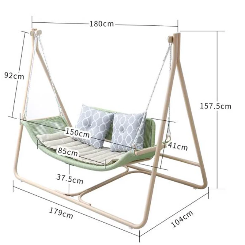 Роскошное подвесное кресло-качели для патио подвесной гамак-качалка улицы