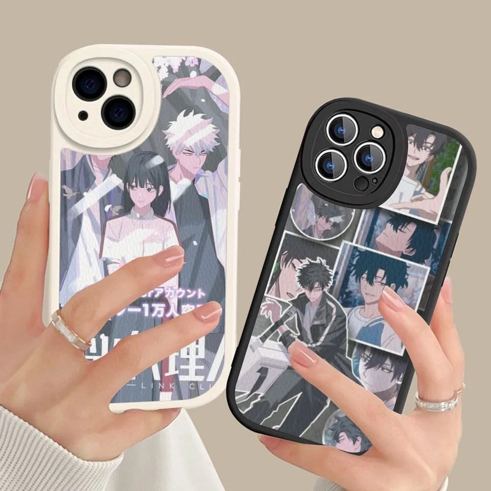 

Link Click Phone Case Hard Leather For iPhone 14 13 12 Mini 11 14 Pro Max Xs X Xr 7 8 Plus Fundas