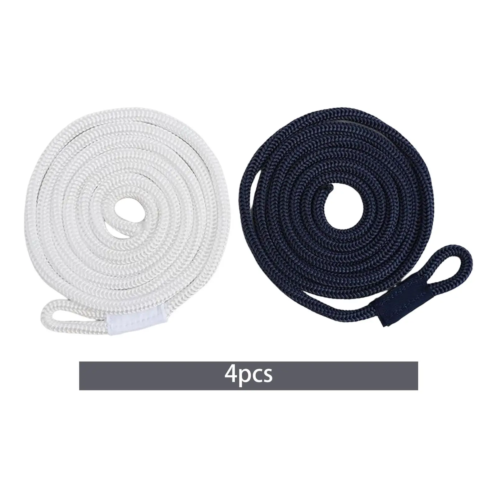 

4Pcs Boat Ropes, Boat Lines Braid Durable Marine Rope 2M Boat Lines Line for Dock, Row Boats, Pontoon