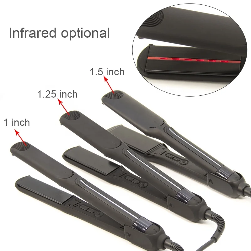 

Best Salon Protein Treatment Keratin Custom Logo Titanium Professional Ceramic Flat Iron Machine Hair Straightener