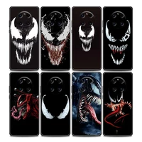 marvel phone case for huawei y6 y7 y9 2019 y6p y8s y9a y7a mate 10 20 40 pro lite rs tpu case cover anime marvel venom spiderman
