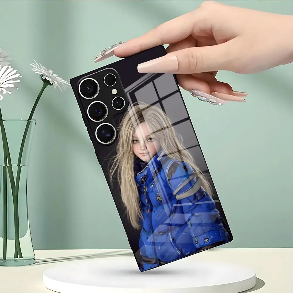 Фото Чехол для телефона Game P-PragMataS-ES для Samsung S26 S25 Edge S24 S23 S22 Ultra Plus Fe A57 A37 A17 A56 5G, стеклянный чехол №5