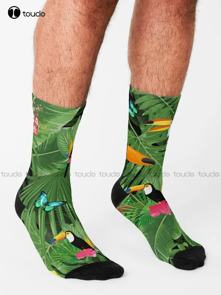 Toucan тропические носки забавные уличные для скейтборда Унисекс Взрослые