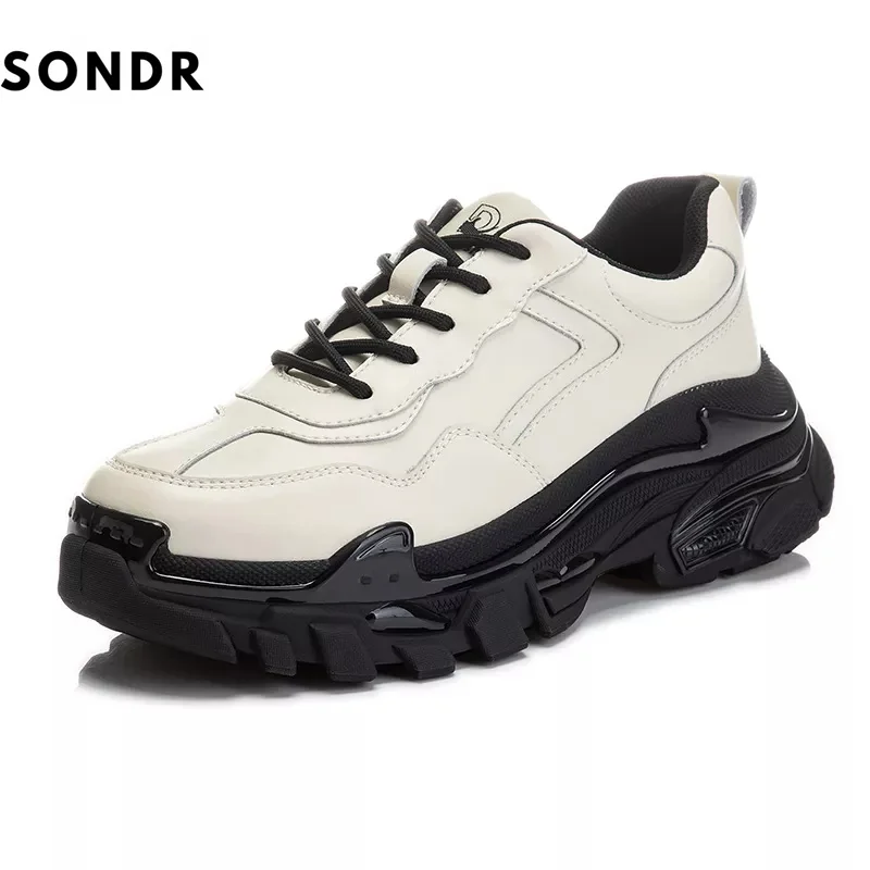 

Кроссовки женские из натуральной кожи, на платформе