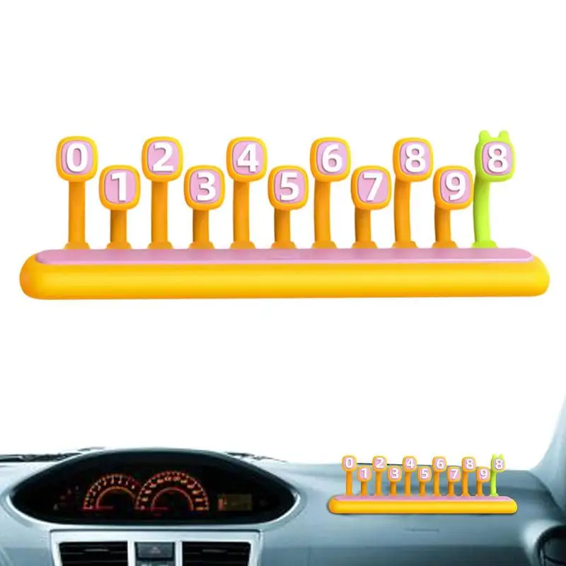 

Temporary Parking Phone Numbers Card Temporary Car Parking Phone Number Card Hideable Temporary Parking Stop Sign Card Phone