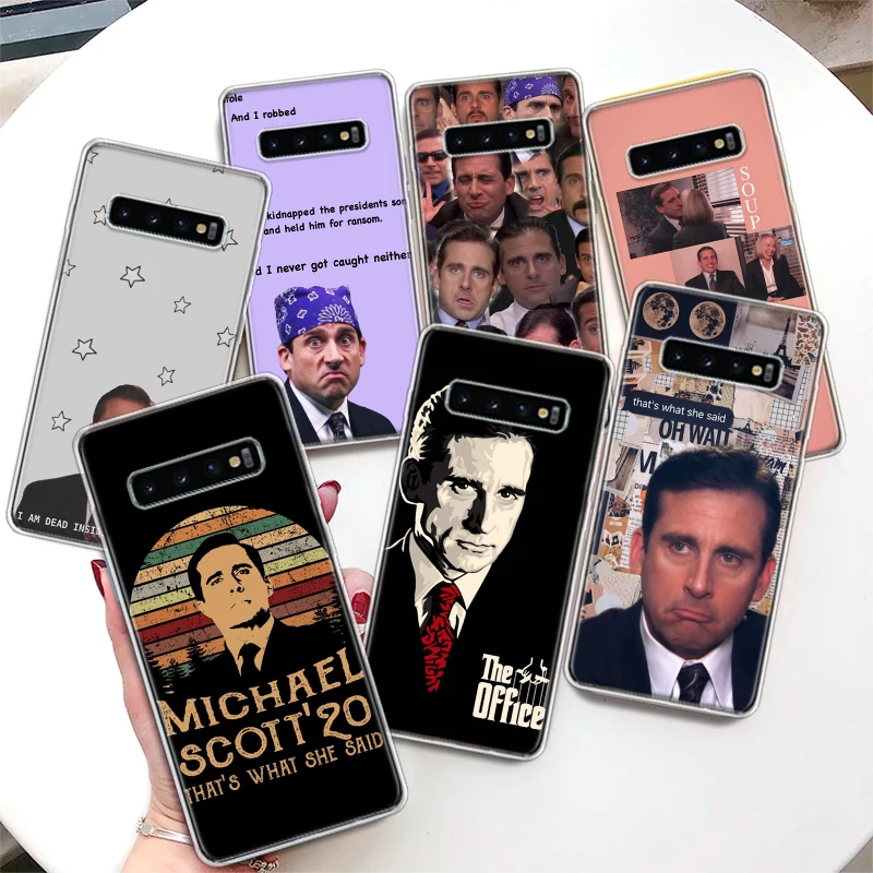 The Office Tv Show What She Said Coque Phone Case For Samsung Galaxy S23 S22 S21 S20 Ultra FE S10 Plus S10E S9 S8 + S7 Edge Lite