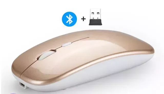 

LY Bluetooth Rechargeable Mouse Wireless Silent Dual Mode Optical Mice 2.4G 5.0 Mute Silent Ergonomic Notebook Mouse