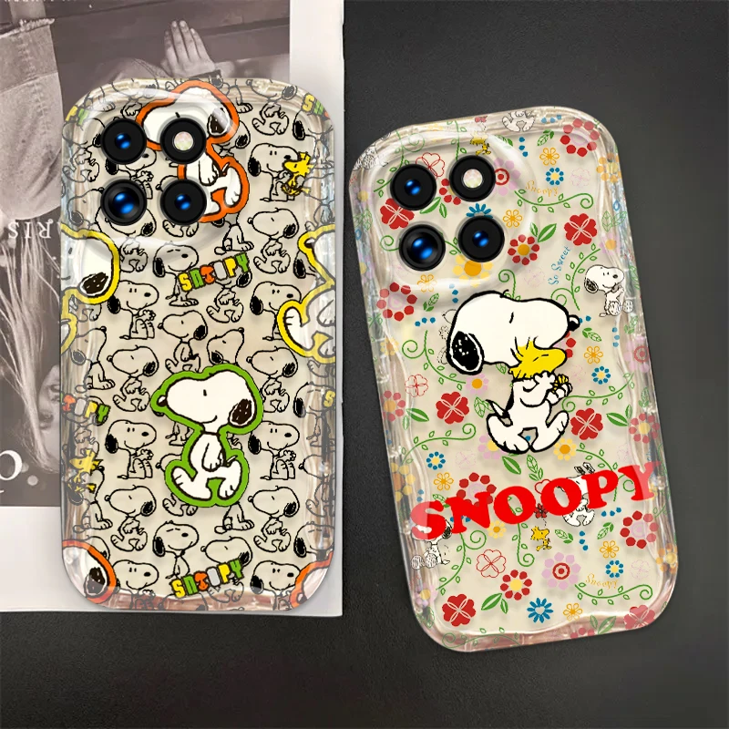 Snoopy милый трендовый чехол для Xiaomi Mi 14 12 12T 11 Lite Poco M6 X6 X5 X4 X3 Pro
