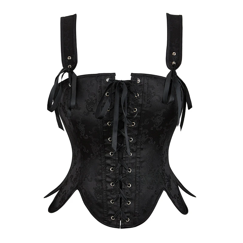 

Black Color Gothic Clothes for Women Waist Corset for Belt Performance Clothing Belly Tightening Bra Support Corset Vintage