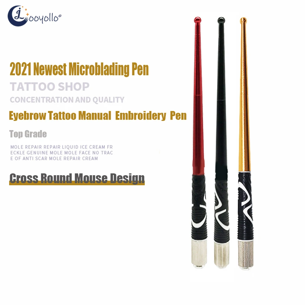 

Top Grade Fog Eyebrow Microblading Pen Embroidery Manual Blade Needles Tattoo Gun Pen Semi-Permanent Makeup Accessories