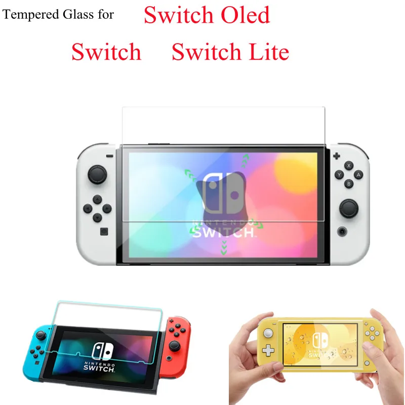 

For Switch Oled Lite Screen Protectos Anti-Scratch Nintendo Protective Cover NS LCD Screen Protection Skin Tempered glass