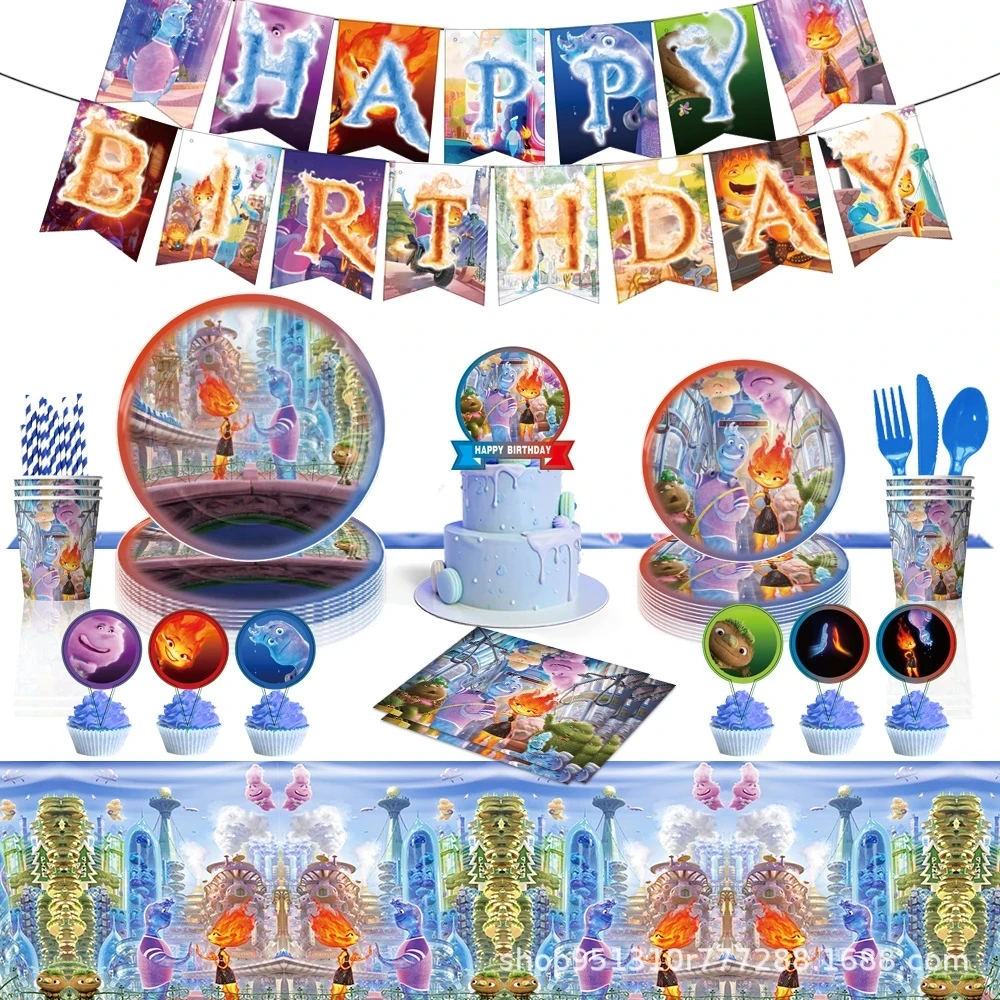 

Диснеевские сумасшедшие элементы, украшения для дня рождения, Dsiposable посуда, бумажные салфетки, тарелки, чашка для детей, товары для дня рожд...