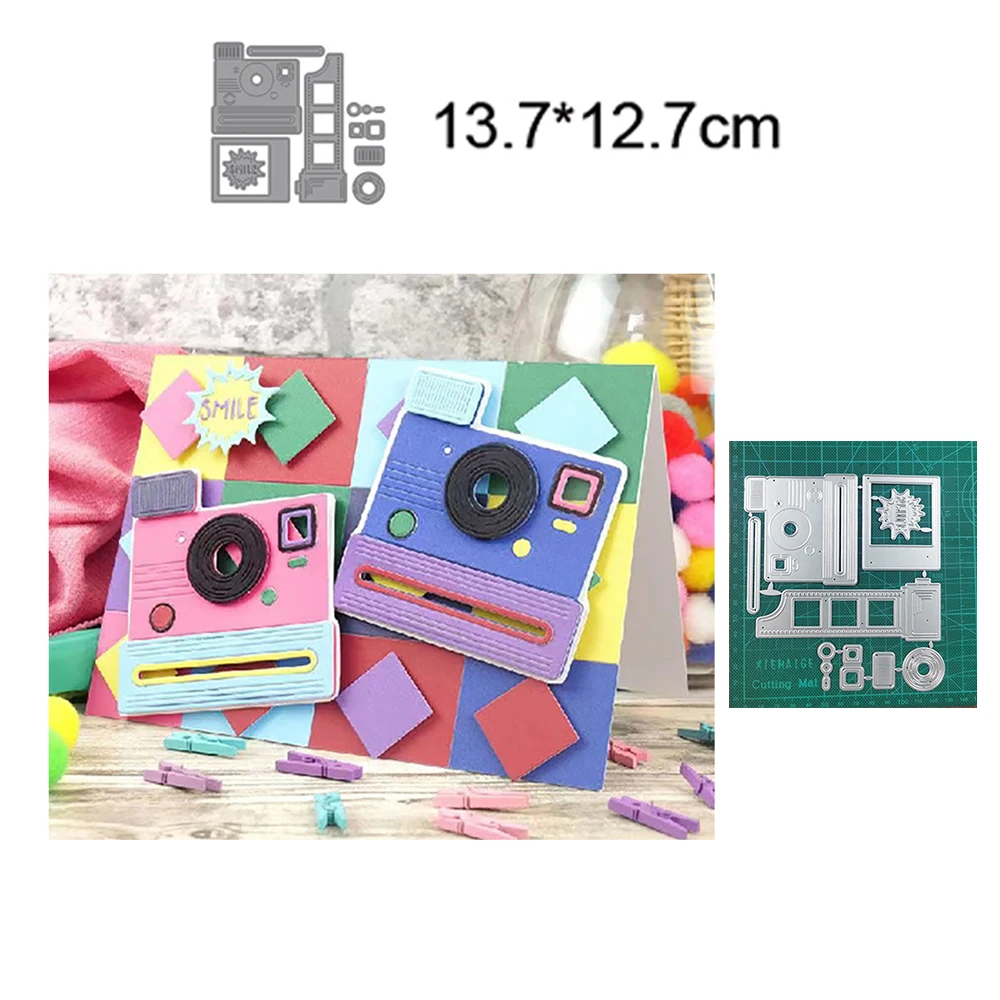 

Camera Roll Set 2022 New Metal Cutting Dies Decoration Scrapbooking Craft Knife Blade Punch Stencils Art Embossing