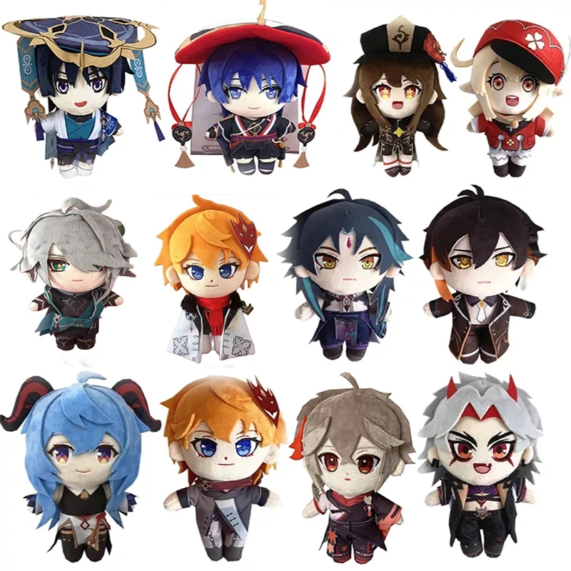 

Genshin Impact Plush Doll Toy Wanderer Xiao Tartaglia Cosplay Anime Plushie Toys Game Cosplay Soft Stuffed Doll Kids Gift 20cm