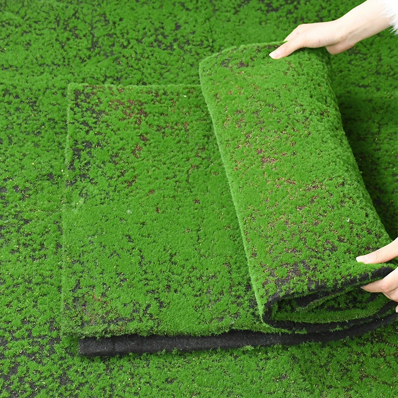 

1x1m Artificial Moss Grass Fake Turf Mat Wall Green Plants DIY Home Garden Lawn Carpet Micro Landscape Decoration Accessories
