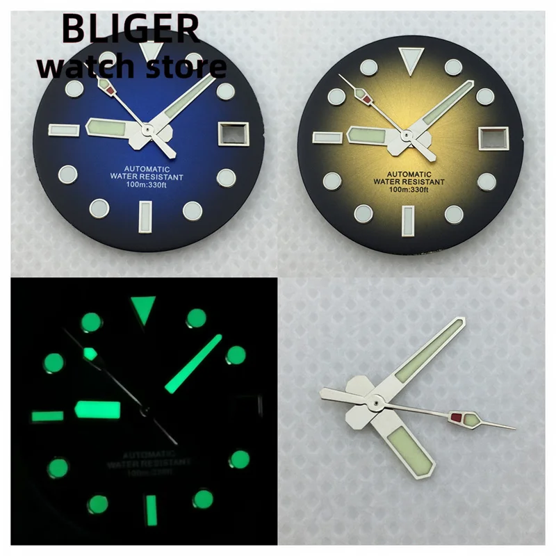 

Bliger 29mm fits NH35 movement watch dial with hand