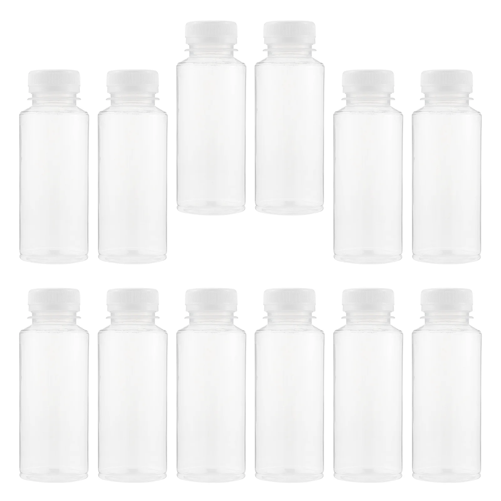 

Plastic Jugs Clearbottlebottles Mini Water Container Lids Tea Carton Tall Empty Jars Airtight Containers Caps