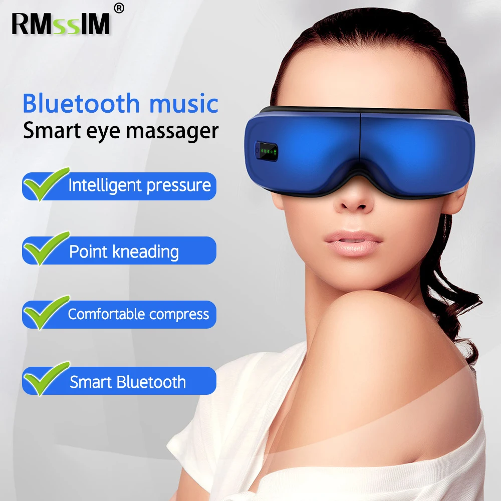

Smart Airbag Vibration Eye Massager Eye Care Instrumen Heating Bluetooth Music Relieves Fatigue And Dark Circles