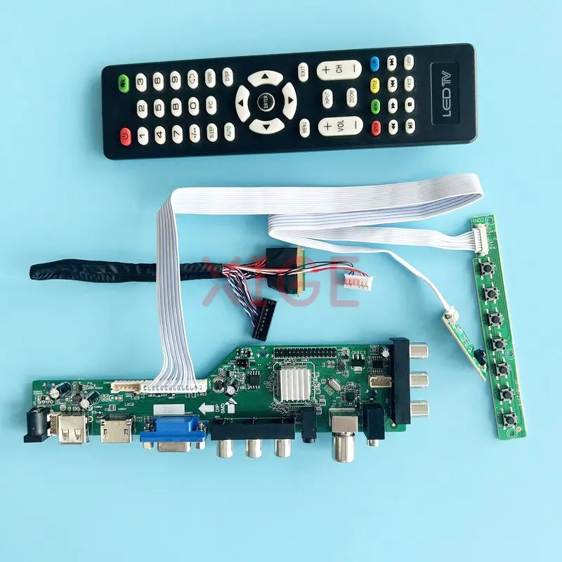 Плата драйвера контроллера LP133WH1 LP133WH2, 13,3 дюйма, 1366*768 2AV + USB + DHMI + VGA, цифровой сигнал DVB LVDS, 40-контактный комплект монитора ноутбука