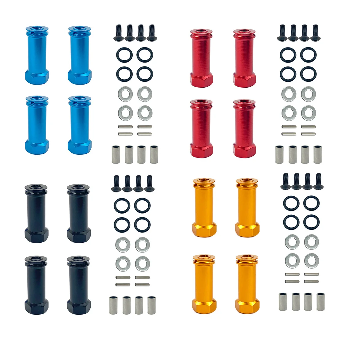 

12mm Wheel Hex Hub Drive Adapters Long 30mm Adaptor Extension Combiner Coupler for Wltoys 1/12 144001 12428 12423 12429
