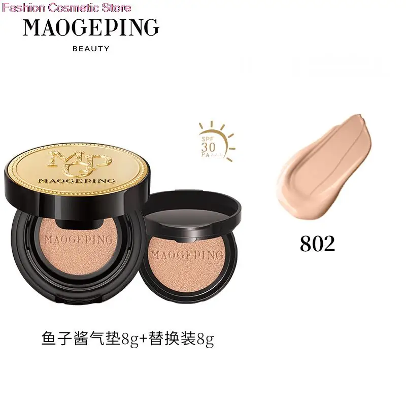 

MAOGEPING 8g Luxury Caviar Flawless Air Cushion Liquid Foundation Concealer Moisturizing Nourishing Including With Refill SPF30