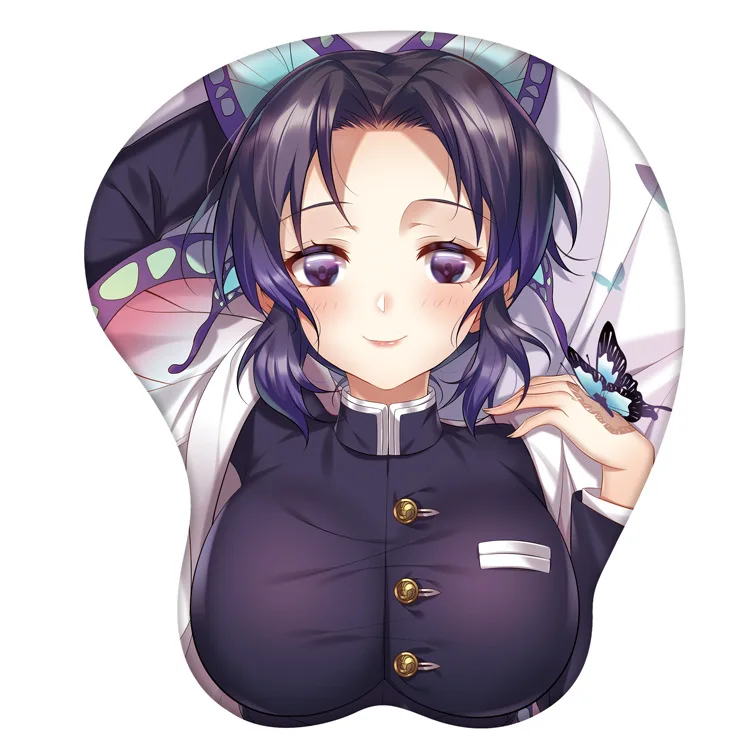 

34 types Anime My Hero Academia fate Creative 3d Silicone Mouse Pad Animation Sexy butt Breast Hand Mouse Pad toys computer fans