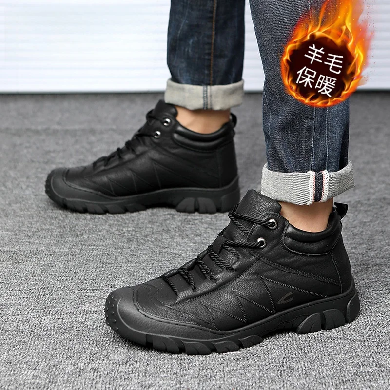 Немецкая мужская обувь Camel Dynamic зимняя теплая флисовая на флисовой подкладке