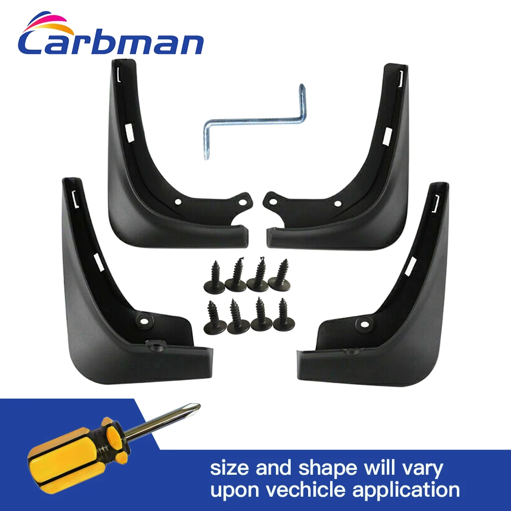 

4x Front Rear Left Right Splash Guards Mud Flaps For Audi A4 Base 2005 2006 2007 2008