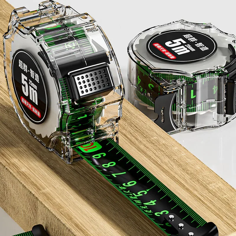 Высокоточная рулетка 3 м/10 м самоблокирующаяся флуоресцентная стальная Лазерная