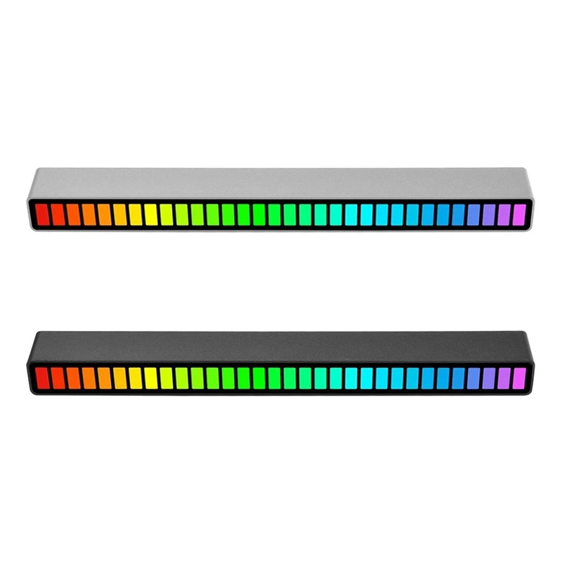 

RGB Sound Control Rhythm Light 32 LED 18 Colors Audio Spectrum USB Voice Activated Atmosphere Light