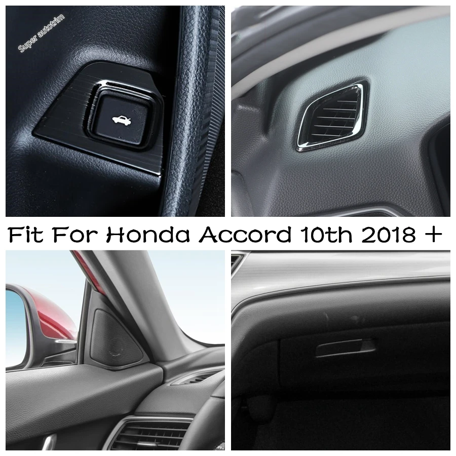 

Rear Trunk Cover Tailgate Door Button Switch Trim Fit For Honda Accord 10th 2018 - 2022 Stainless Steel Car Refit Accessories