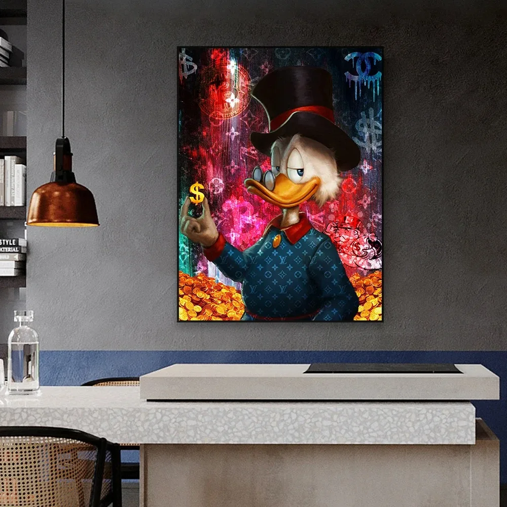 Disney Микки Маус Настенное Искусство Граффити Мультфильм Дональд Дак Принты