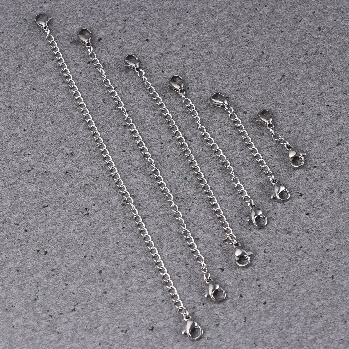

Necklace Extender, 6pcs Stainless Steel Necklace Bracelet Anklet Extension Chains with Lobster Clasps DIY Craft Jewelry Making