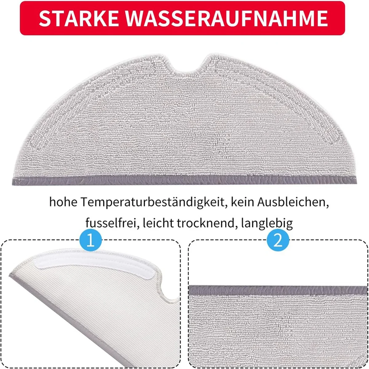 Тканевые накладки для швабры Roborock Q5 Pro + Q7 Q7Max Q8Max и E Series S5 Max S6 Pure MaxV