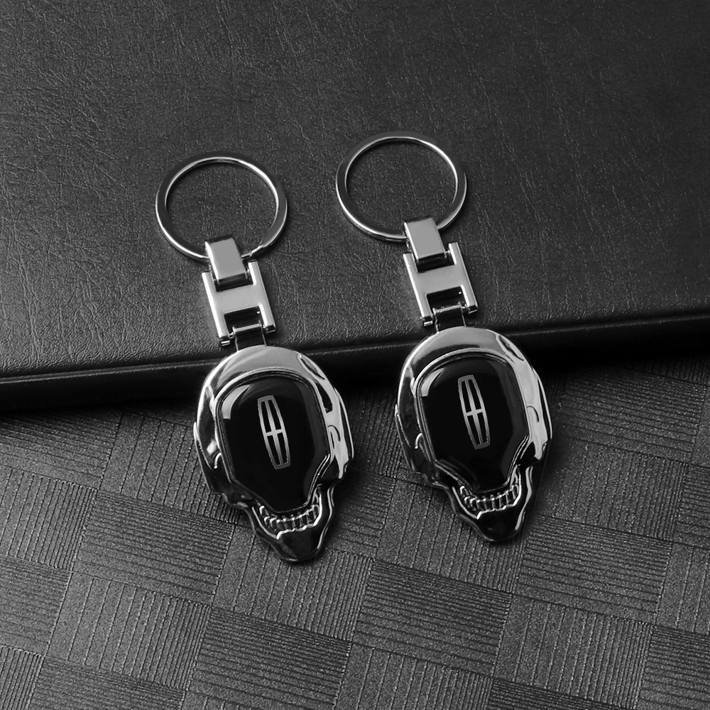 

3D Metal Car Emblem Keychain Key Ring Tag Holder Accessories For Lincoln MKZ MKX Aviator Navigator Continental Corsair MKC MKT