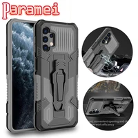 shockproof phone case for samsung galaxy a01 a02s a3core a03s a10 a20 back clip stand protective cover for galaxy a21 a22 a30