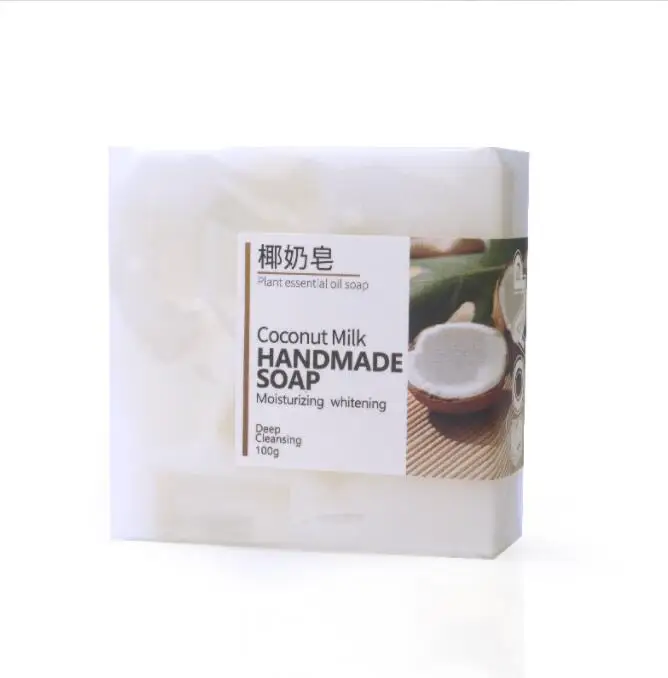 Кокосовое мыло масло для ванны смягчает кожу лица очищающее средство ручной