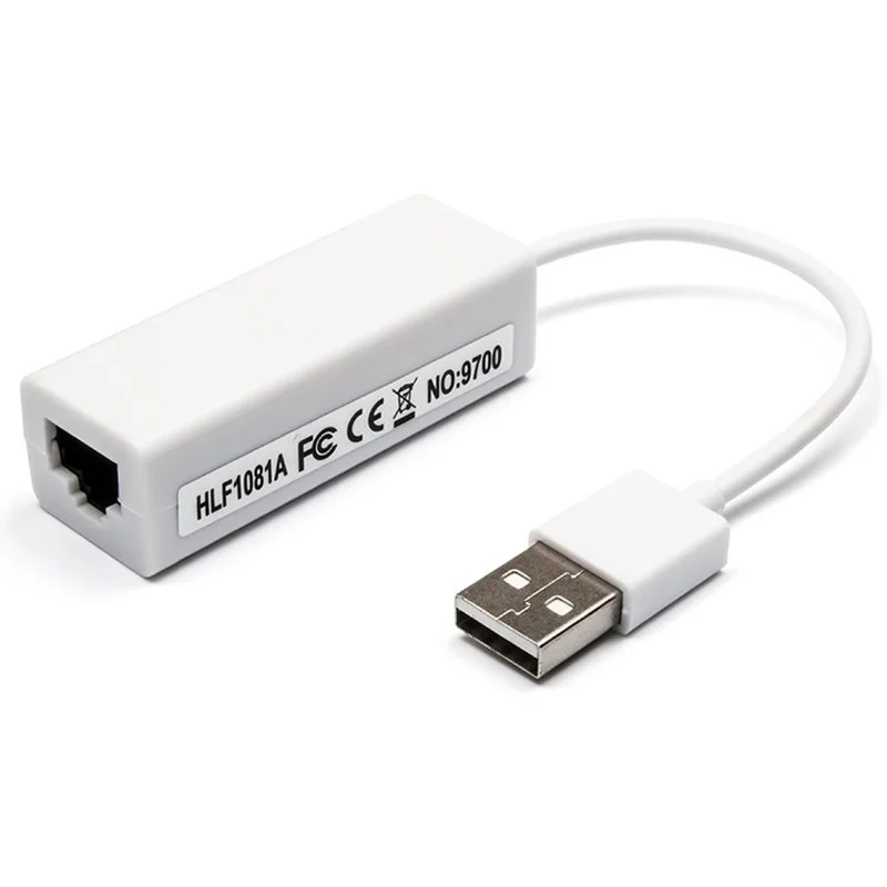 

Адаптер Ethernet Mini USB 2,0 1 шт., USB для сетевой карты RJ45 Lan для Windows 10/8/7/XP