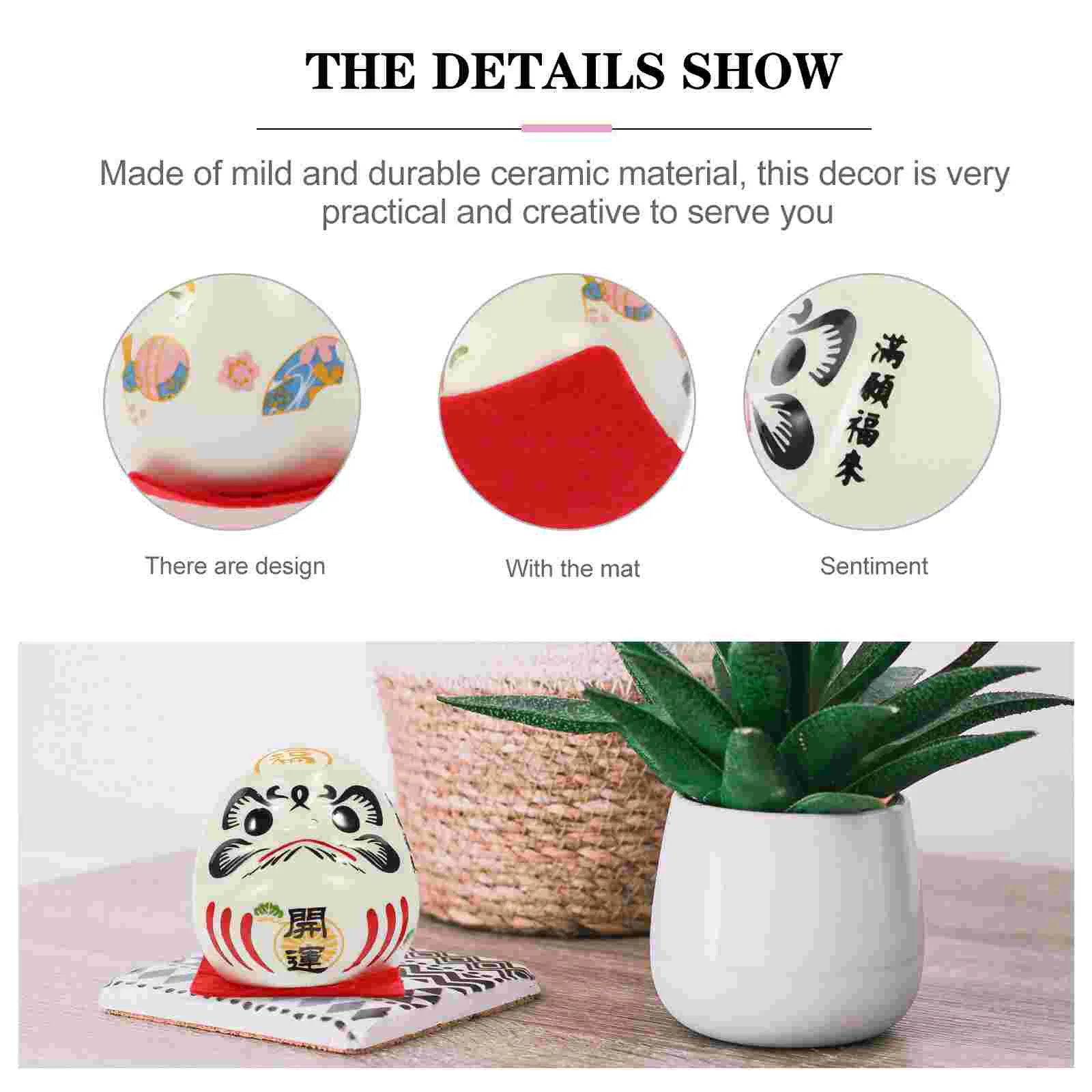 Яйца Дхарма японские фигурки мини-подарок стакан Дарма керамический орнамент