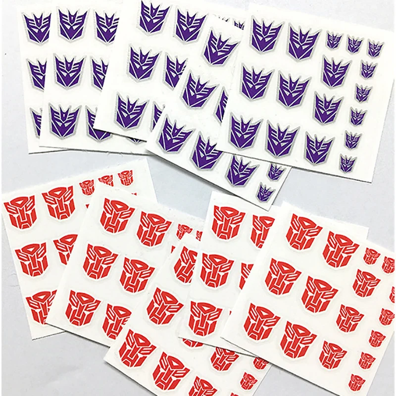 

New Transformers Sticker Transformation robot toys G1 Symbol Decal for Custom DIY Toys Accessories Decoration Car Guitar Sticker