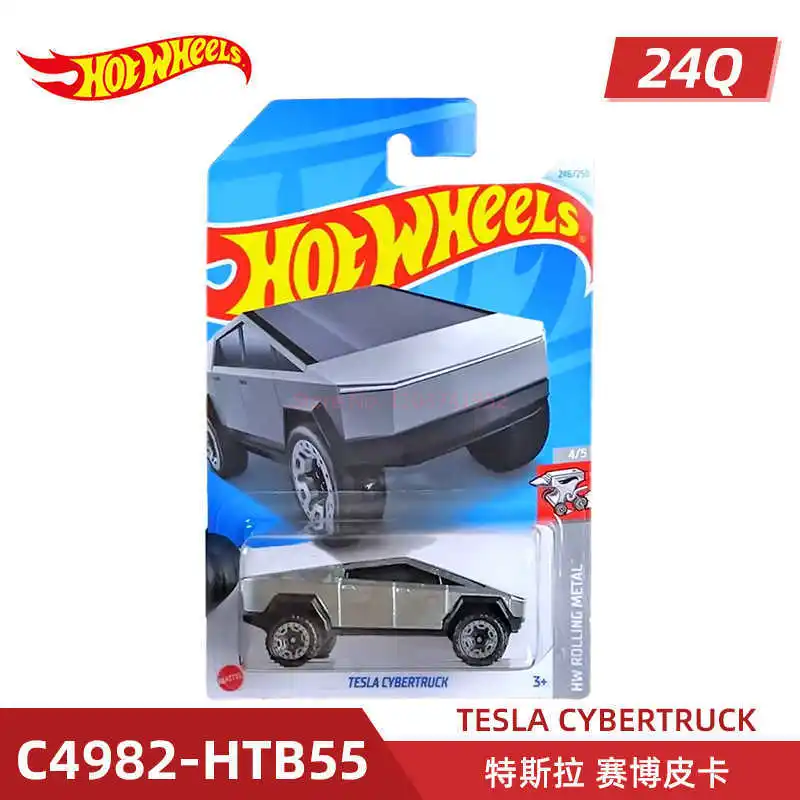 Фото Hot Wheels 2024-Q Cobra Bugatti Bolide Shelby Porsche Bumblebee Ford Mustang Dark Tesla Cybertruck Литая под давлением модель игрушки C4982 подарки №5