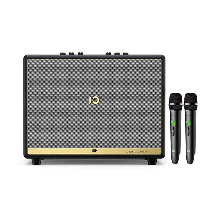 

SHIDU T50 Портативный 150 Вт большой звуковой оптический вход 10000 мАч батарея домашний аудио караоке динамик с беспроводным микрофоном