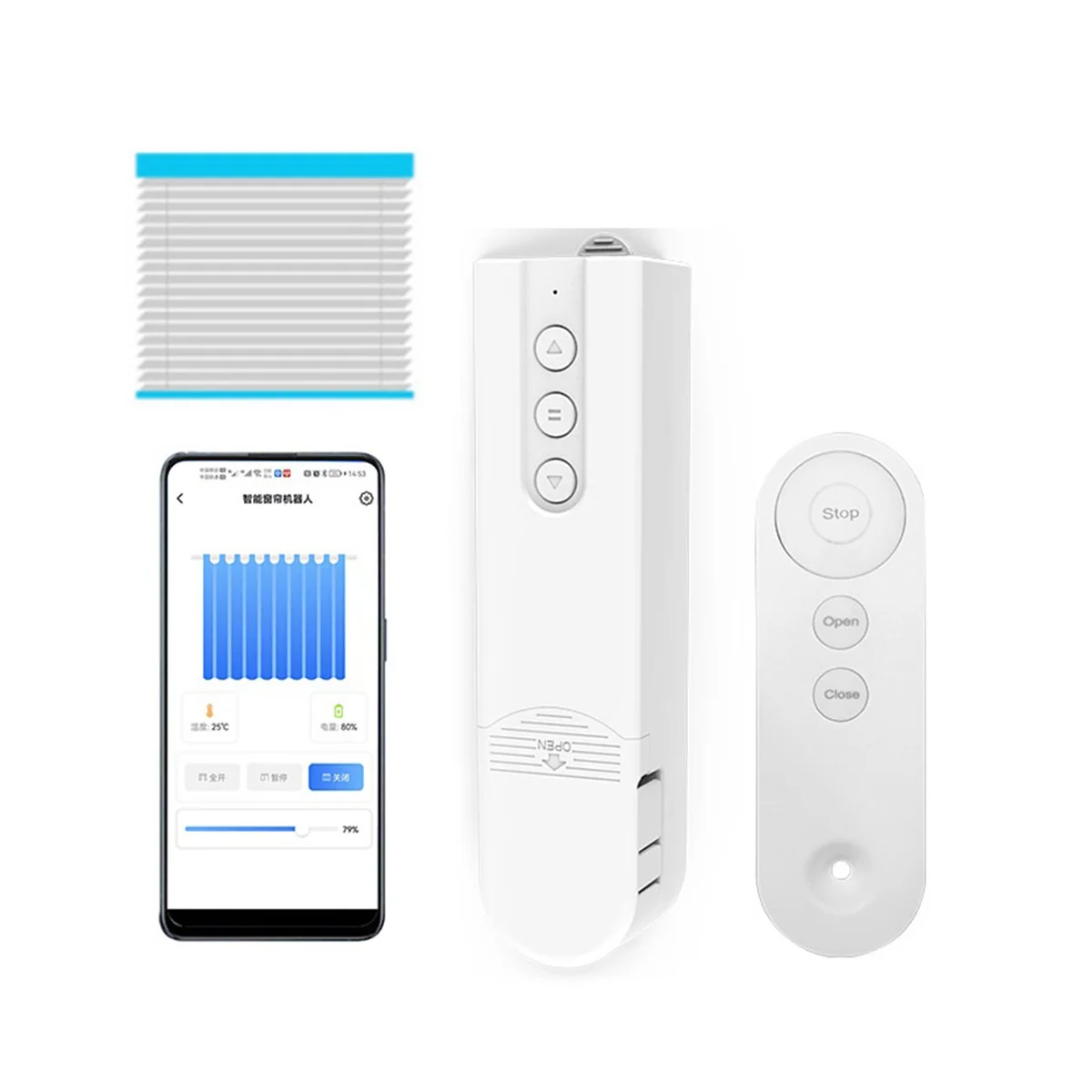 Смарт-привод для штор Tuya WIFI автоматический Электрический роликовый затвор