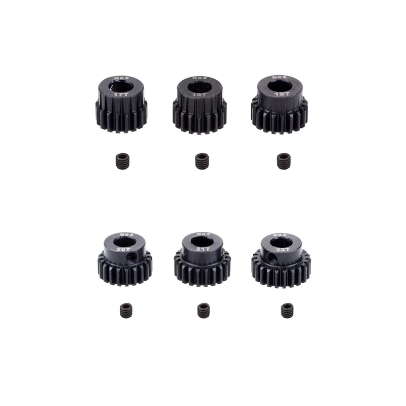

3PCS M0.6 5Mm Metal Pinion Motor Gear Set For 1/8 RC Car Brushless Motor