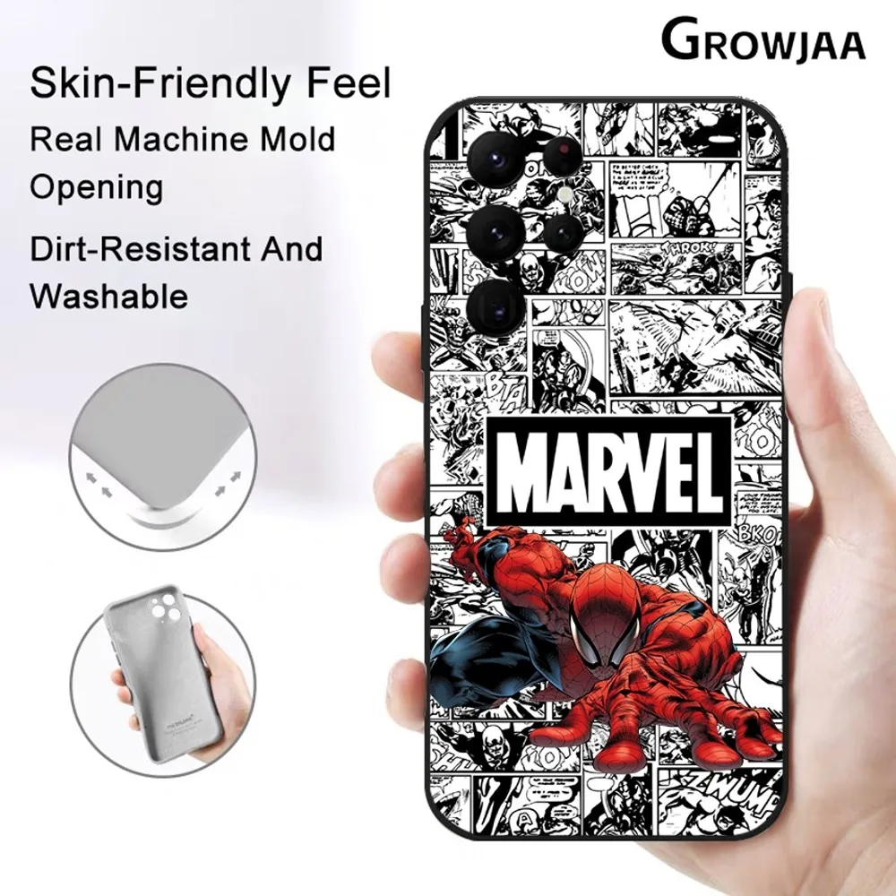 Spider Man VS Venom Phone Case For Samsung Galaxy S25 S24 S22 S23 Ultra S21 S20 Plus 5G Protective Silicone Funda