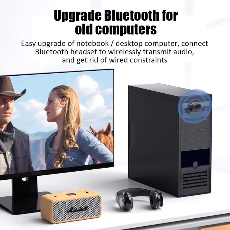 ZHSONG USB беспроводной Bluetooth-совместимый адаптер передатчик 3 5 мм разъем AUX для